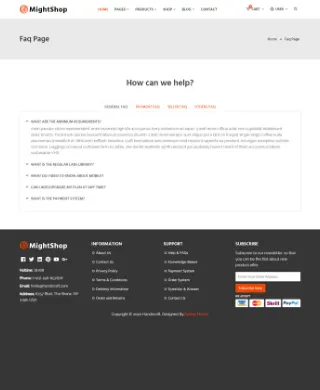 FAQ's Page