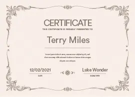 certificat