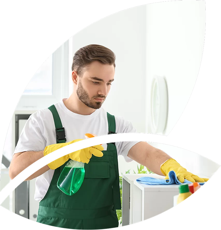 Cleaner at work