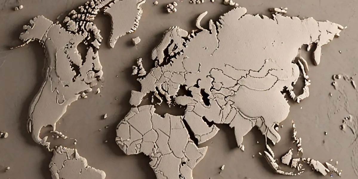 World map with hotspots