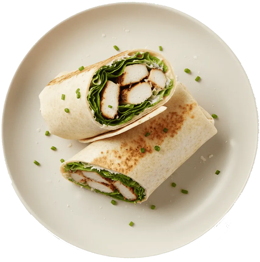 Caesar chicken wrap