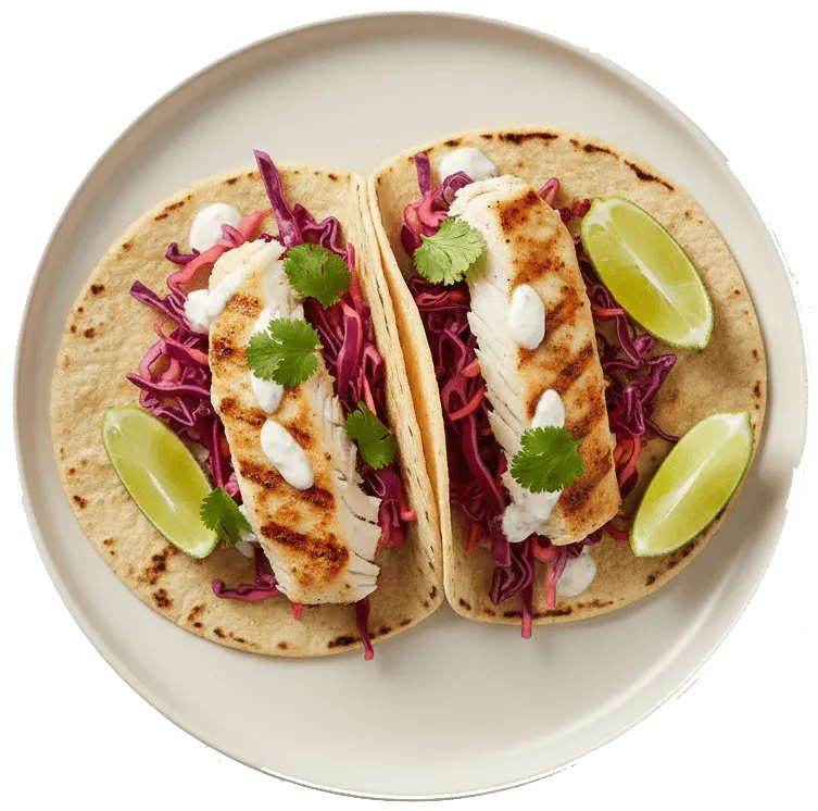 Grilled fish tacos