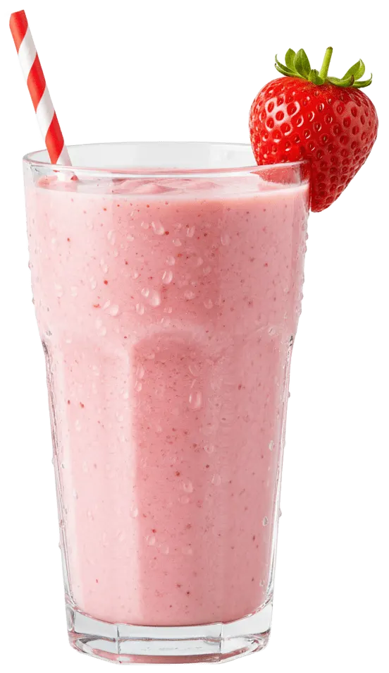 Fresh strawberry smoothie
