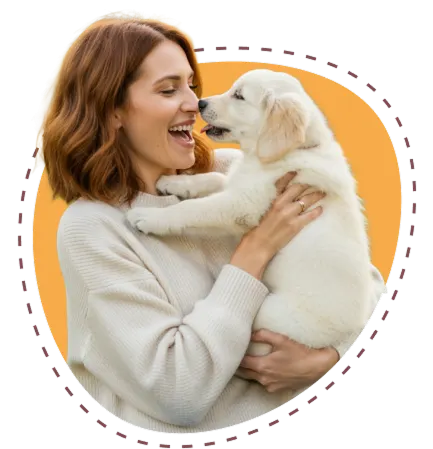 Woman with dog