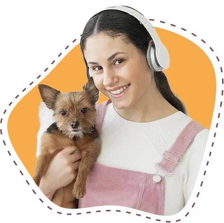 Woman with dog