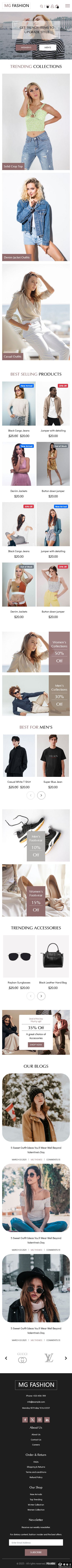 时尚流行服饰电商网站模板-手机预览