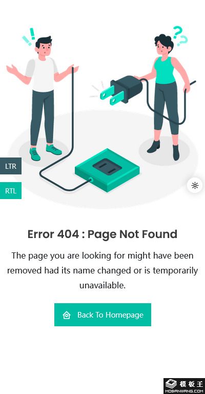 创意404错误页面设计模板合集-手机预览