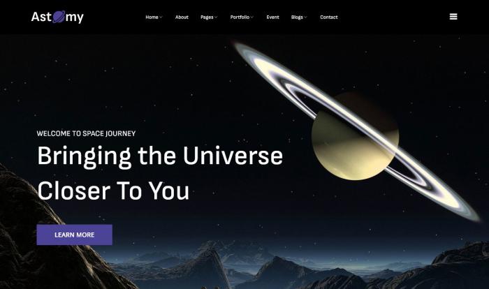 环球宇宙探索网站模板