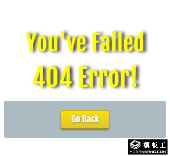 404错误打开失败网页模板-手机预览