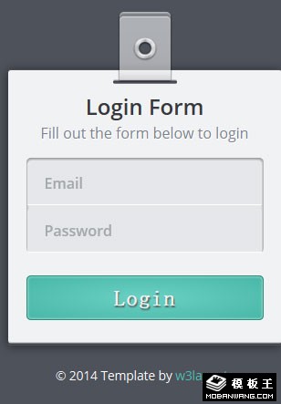 证件吊牌登录框网页模板-手机预览