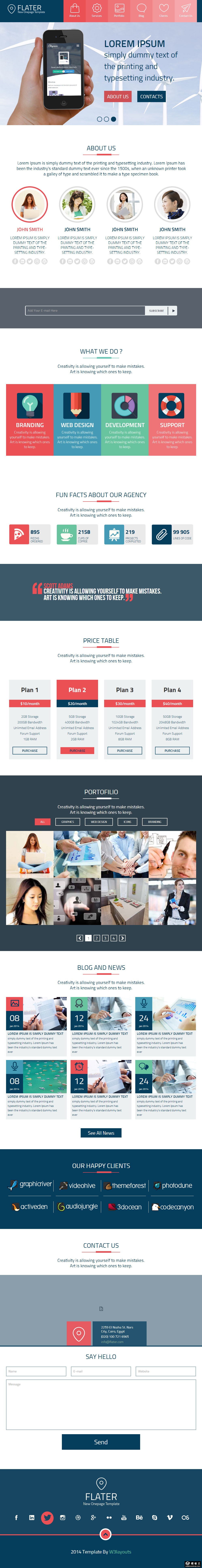能源项目服务公司响应式网页模板-PC预览