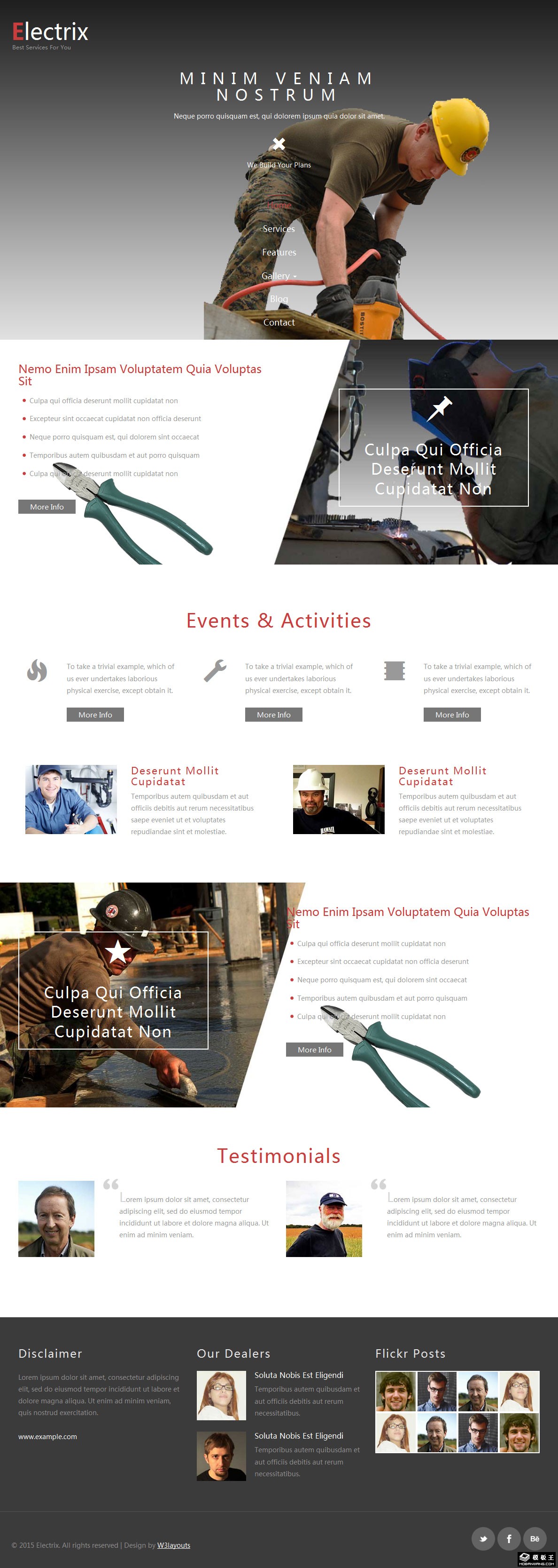 建筑模块工业响应式网页模板-PC预览