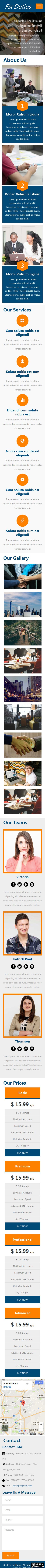 精诚合作商务公司响应式网站模板-手机预览