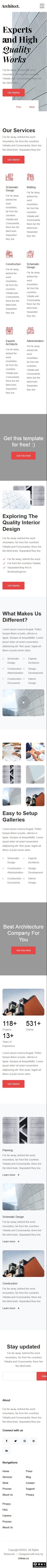 建筑工程集团建设响应式网页模板-手机预览
