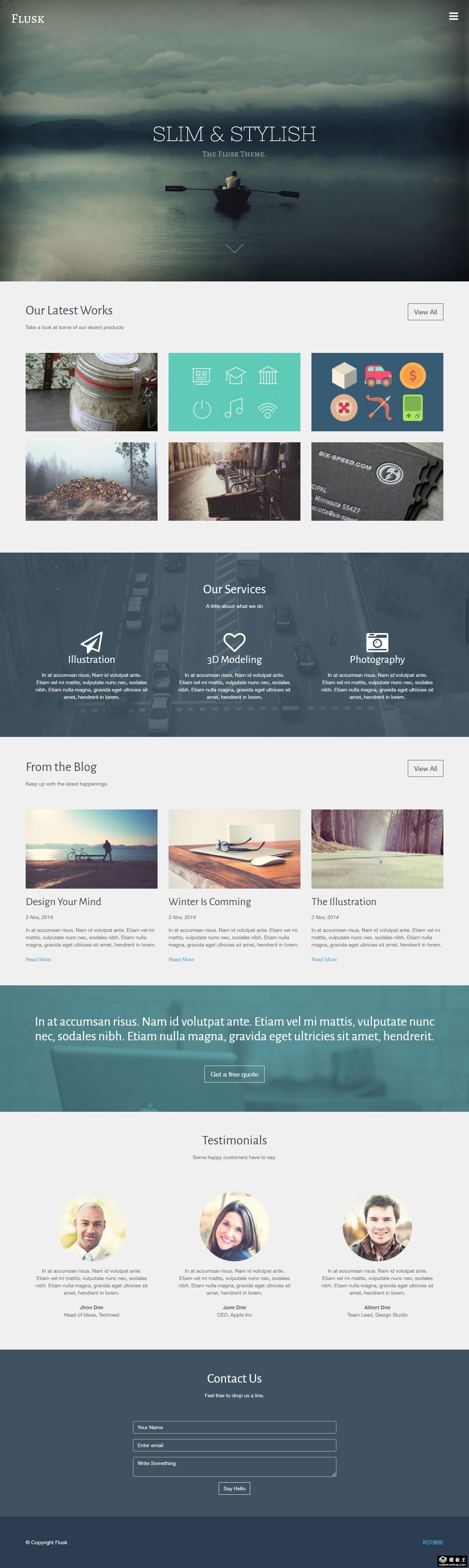 广告业务展示网页模板-PC预览