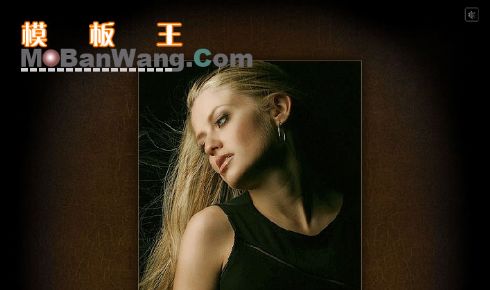 模特信息介绍网站FLASH模板