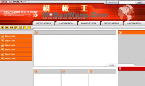 欧美公司风格网站模板