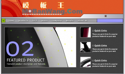 国庆主题_欧美某公司网站模版