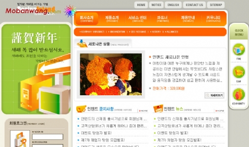 韩国时尚网站模板