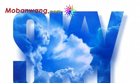 蓝色天空企业网站模板