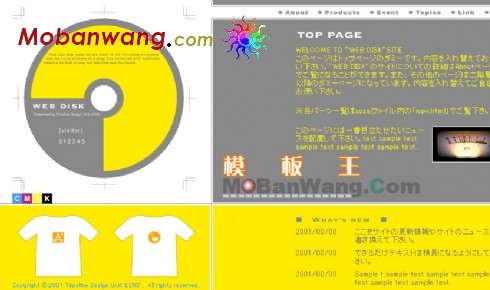 网页光碟个人网页模板