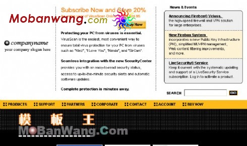 软件公司网页模板