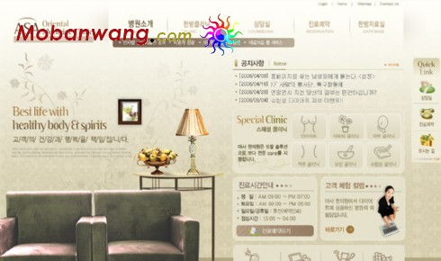 东方医疗门诊网页模板