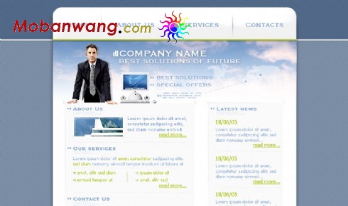 欧美IT科技企业网页模板