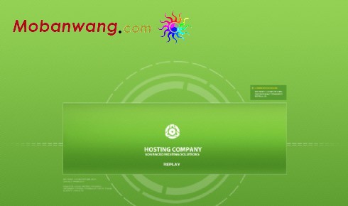 服务器企业FLASH网站模版