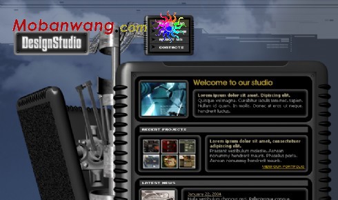 欧美3D设计公司网页模板