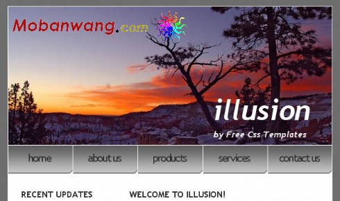 幻境信息网页模板