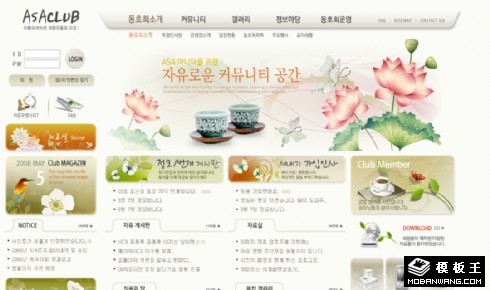 花香茶韵资讯网站模板
