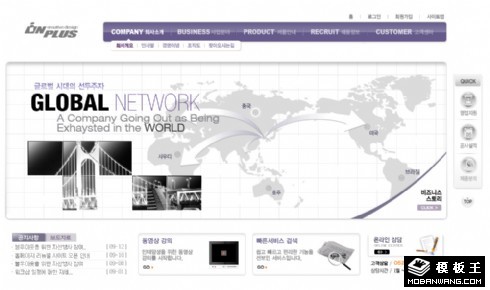 国际网络营销企业网站模板