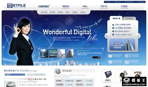 尖端科技网络公司网页模板