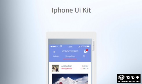 iphone手机界面网页模板